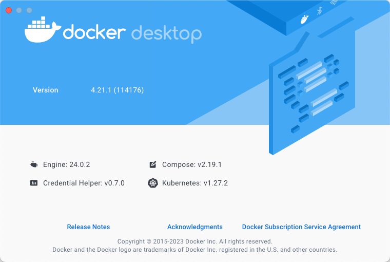 docker desktop版本